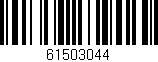 Código de barras (EAN, GTIN, SKU, ISBN): '61503044'