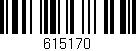 Código de barras (EAN, GTIN, SKU, ISBN): '615170'
