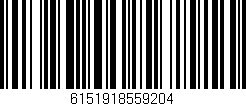 Código de barras (EAN, GTIN, SKU, ISBN): '6151918559204'