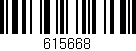Código de barras (EAN, GTIN, SKU, ISBN): '615668'