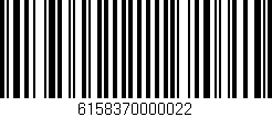 Código de barras (EAN, GTIN, SKU, ISBN): '6158370000022'