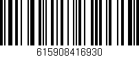Código de barras (EAN, GTIN, SKU, ISBN): '615908416930'