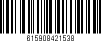 Código de barras (EAN, GTIN, SKU, ISBN): '615908421538'