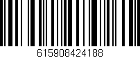 Código de barras (EAN, GTIN, SKU, ISBN): '615908424188'