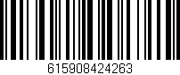 Código de barras (EAN, GTIN, SKU, ISBN): '615908424263'
