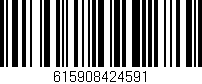 Código de barras (EAN, GTIN, SKU, ISBN): '615908424591'