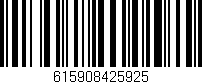 Código de barras (EAN, GTIN, SKU, ISBN): '615908425925'