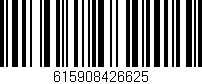 Código de barras (EAN, GTIN, SKU, ISBN): '615908426625'