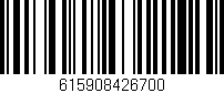Código de barras (EAN, GTIN, SKU, ISBN): '615908426700'