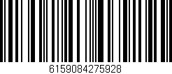 Código de barras (EAN, GTIN, SKU, ISBN): '6159084275928'