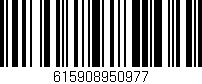 Código de barras (EAN, GTIN, SKU, ISBN): '615908950977'