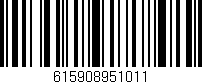 Código de barras (EAN, GTIN, SKU, ISBN): '615908951011'