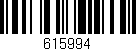 Código de barras (EAN, GTIN, SKU, ISBN): '615994'