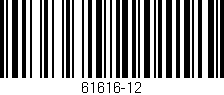 Código de barras (EAN, GTIN, SKU, ISBN): '61616-12'
