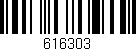 Código de barras (EAN, GTIN, SKU, ISBN): '616303'