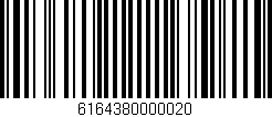 Código de barras (EAN, GTIN, SKU, ISBN): '6164380000020'