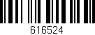 Código de barras (EAN, GTIN, SKU, ISBN): '616524'
