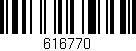 Código de barras (EAN, GTIN, SKU, ISBN): '616770'