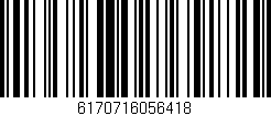 Código de barras (EAN, GTIN, SKU, ISBN): '6170716056418'