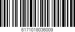 Código de barras (EAN, GTIN, SKU, ISBN): '6171018036009'