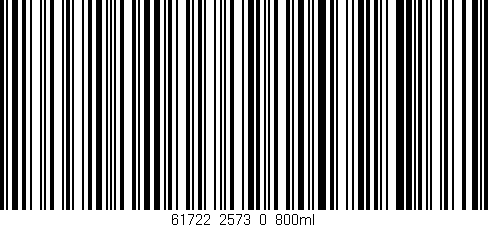 Código de barras (EAN, GTIN, SKU, ISBN): '61722_2573_0_800ml'