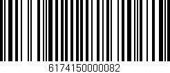 Código de barras (EAN, GTIN, SKU, ISBN): '6174150000082'