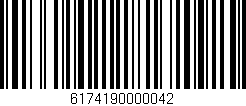 Código de barras (EAN, GTIN, SKU, ISBN): '6174190000042'