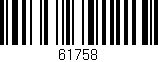 Código de barras (EAN, GTIN, SKU, ISBN): '61758'