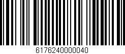 Código de barras (EAN, GTIN, SKU, ISBN): '6176240000040'