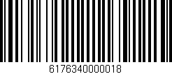 Código de barras (EAN, GTIN, SKU, ISBN): '6176340000018'