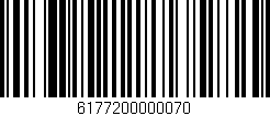 Código de barras (EAN, GTIN, SKU, ISBN): '6177200000070'