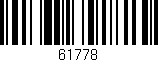 Código de barras (EAN, GTIN, SKU, ISBN): '61778'