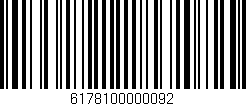 Código de barras (EAN, GTIN, SKU, ISBN): '6178100000092'