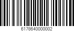 Código de barras (EAN, GTIN, SKU, ISBN): '6178640000002'