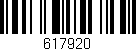 Código de barras (EAN, GTIN, SKU, ISBN): '617920'