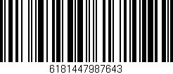 Código de barras (EAN, GTIN, SKU, ISBN): '6181447987643'