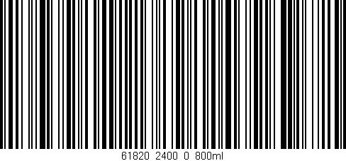 Código de barras (EAN, GTIN, SKU, ISBN): '61820_2400_0_800ml'