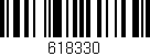 Código de barras (EAN, GTIN, SKU, ISBN): '618330'