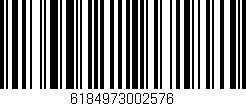 Código de barras (EAN, GTIN, SKU, ISBN): '6184973002576'