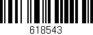 Código de barras (EAN, GTIN, SKU, ISBN): '618543'