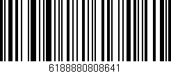 Código de barras (EAN, GTIN, SKU, ISBN): '6188880808641'
