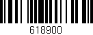Código de barras (EAN, GTIN, SKU, ISBN): '618900'