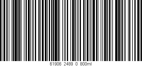 Código de barras (EAN, GTIN, SKU, ISBN): '61906_2489_0_800ml'