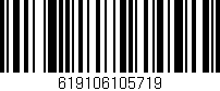 Código de barras (EAN, GTIN, SKU, ISBN): '619106105719'