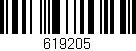 Código de barras (EAN, GTIN, SKU, ISBN): '619205'