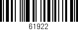 Código de barras (EAN, GTIN, SKU, ISBN): '61922'