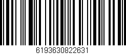 Código de barras (EAN, GTIN, SKU, ISBN): '6193630822631'