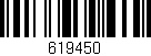 Código de barras (EAN, GTIN, SKU, ISBN): '619450'