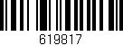 Código de barras (EAN, GTIN, SKU, ISBN): '619817'