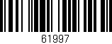 Código de barras (EAN, GTIN, SKU, ISBN): '61997'